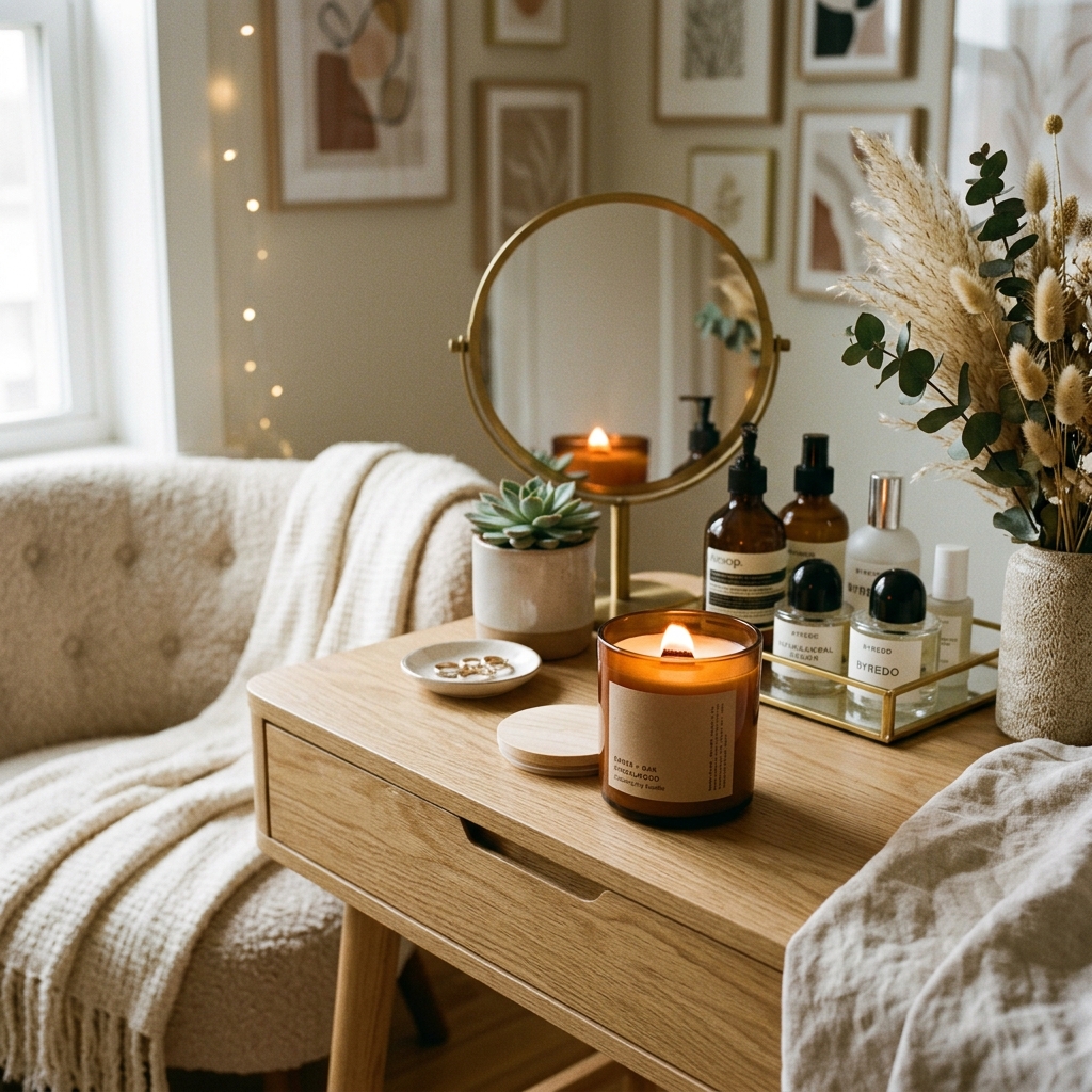 WOODWICK CINNAMON CHAI — Świeca z Drewnianym Knotem